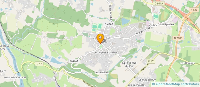 localisation de l'entreprise MADAME LAURA CHAMBON à VERNEUIL-SUR-VIENNE