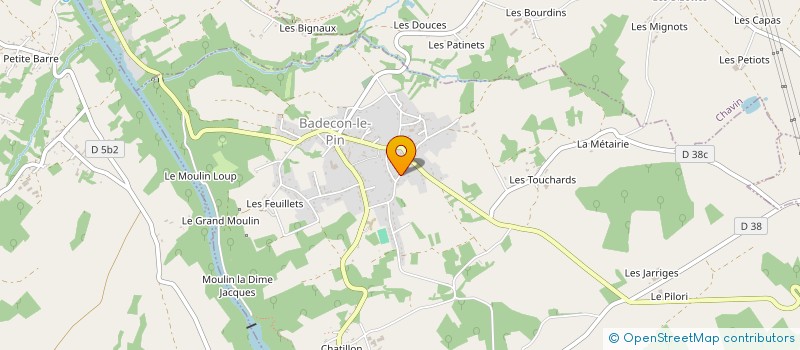 localisation de l'entreprise MADAME LAURA CHARRET à BADECON-LE-PIN