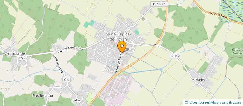 localisation de l'entreprise MADAME LAURA CHASTANET à SAINT-SULPICE-DE-ROYAN