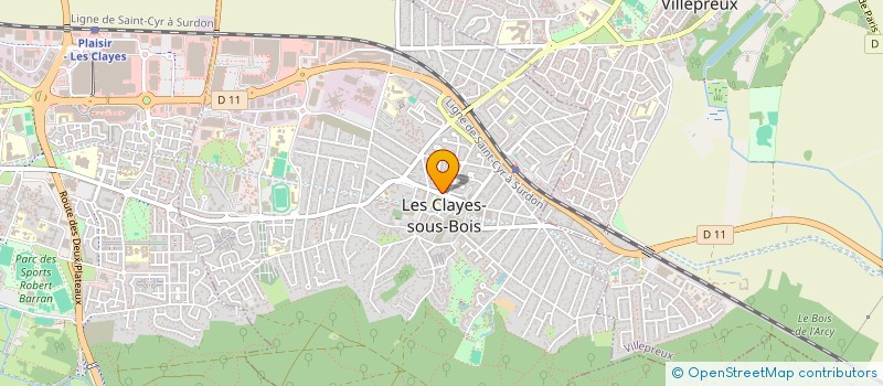 localisation de l'entreprise MADAME LAURA CHAUDRON  LES CLAYES-SOUS-BOIS