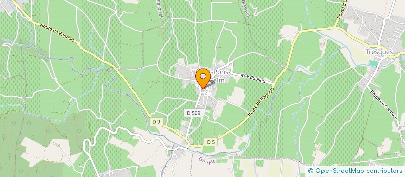 localisation de l'entreprise MADAME LAURA CHAVIGNE  SAINT-PONS-LA-CALM