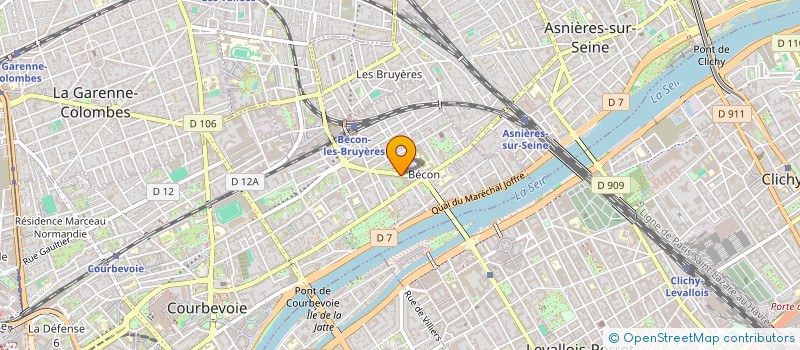 localisation de l'entreprise MADAME LAURA CHEKROUN  COURBEVOIE