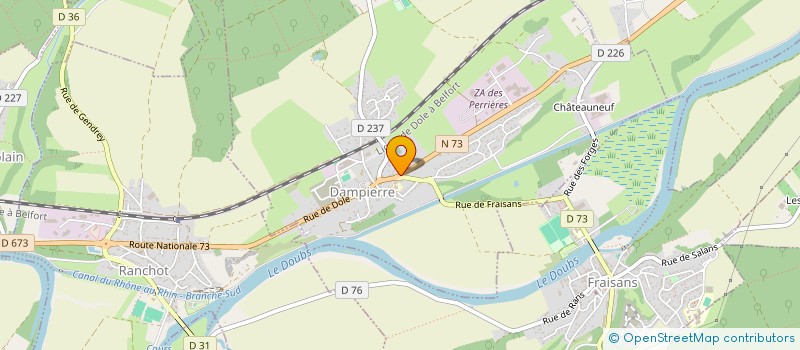 localisation de l'entreprise MADAME LAURA CHENU  DAMPIERRE