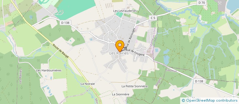 localisation de l'entreprise MADAME LAURA CHERBONNEAU à LES RAIRIES