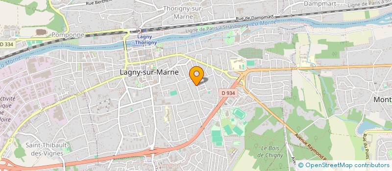 localisation de l'entreprise MADAME LAURA CHORON  LAGNY-SUR-MARNE