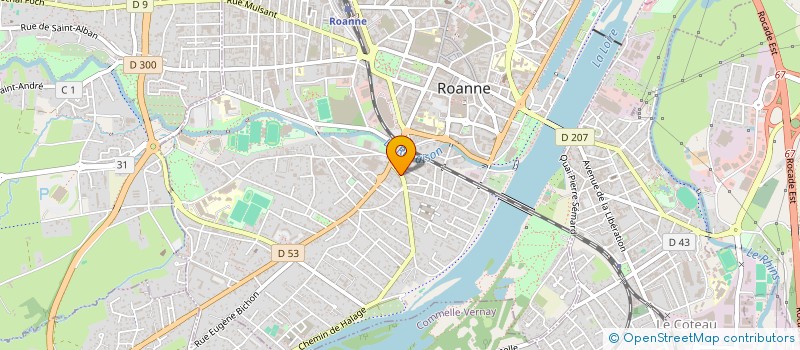 localisation de l'entreprise MADAME LAURA CHOUIHA  ROANNE