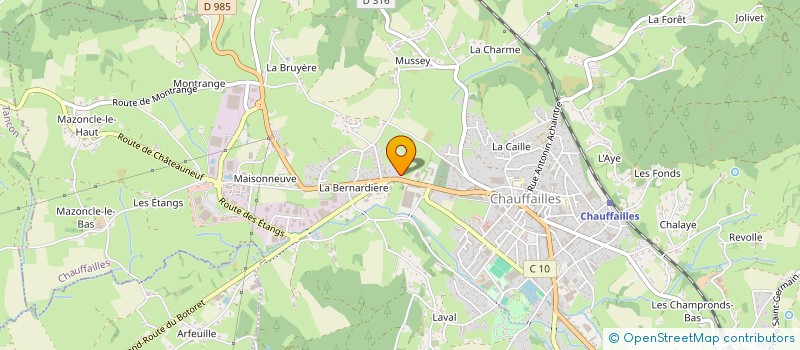 localisation de l'entreprise MADAME LAURA CICERON  CHAUFFAILLES