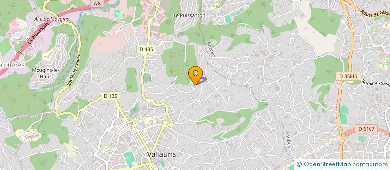 localisation de l'entreprise MADAME LAURA COCHET  VALLAURIS