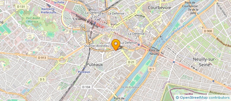 localisation de l'entreprise MADAME LAURA COHEN à PUTEAUX