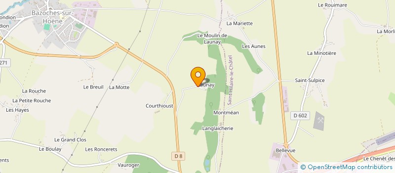 localisation de l'entreprise MADAME LAURA COMBRET à BAZOCHES-SUR-HOENE