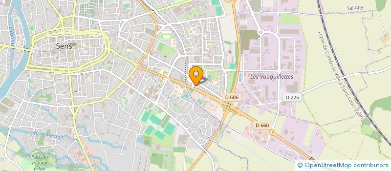 localisation de l'entreprise MADAME LAURA CONSTANTIN  SENS