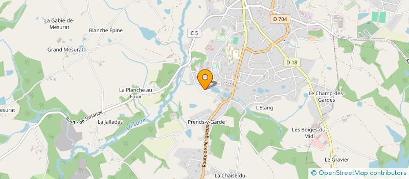 localisation de l'entreprise MADAME LAURA COSTE  SAINT-YRIEIX-LA-PERCHE