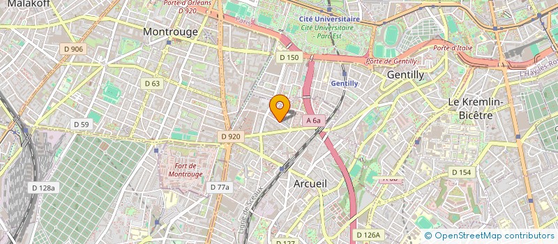 localisation de l'entreprise MADAME LAURA COUILLET  ARCUEIL