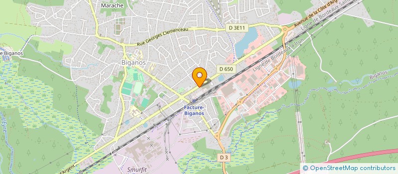 localisation de l'entreprise MADAME LAURA COUREAU  BIGANOS