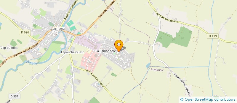 localisation de l'entreprise MADAME LAURA COUSIN  LOMBEZ