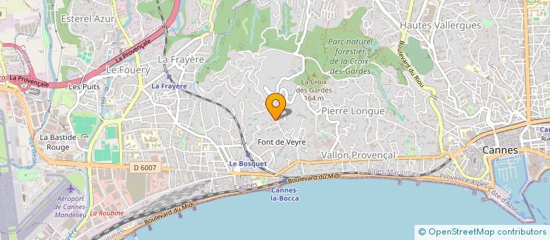 localisation de l'entreprise MADAME LAURA COUZIN à CANNES