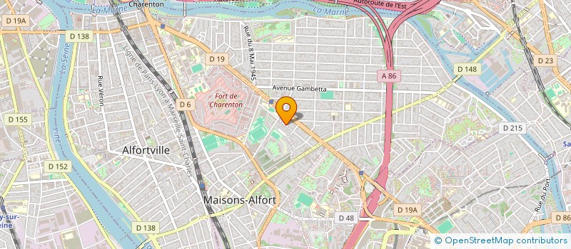 localisation de l'entreprise MADAME LAURA CRUZA BENITEZ  MAISONS-ALFORT