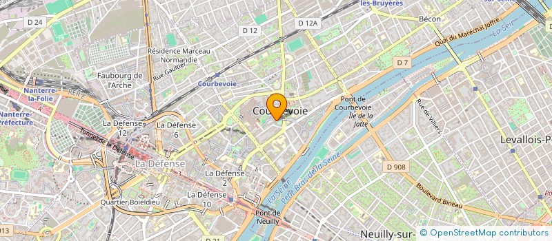 localisation de l'entreprise MADAME LAURA CUNHA DE OLIVEIRA à COURBEVOIE