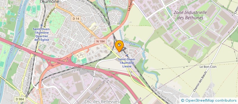 localisation de l'entreprise MADAME LAURA DAGNET à SAINT-OUEN-L'AUMONE