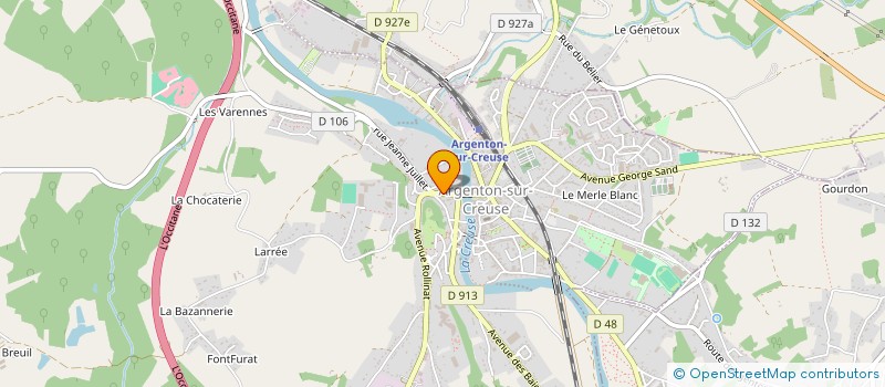 localisation de l'entreprise MADAME LAURA DAILLY à ARGENTON-SUR-CREUSE