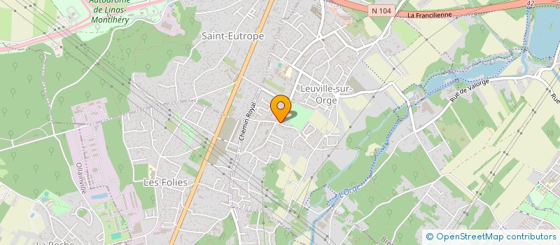 localisation de l'entreprise MADAME LAURA DAMM à MONTLHERY