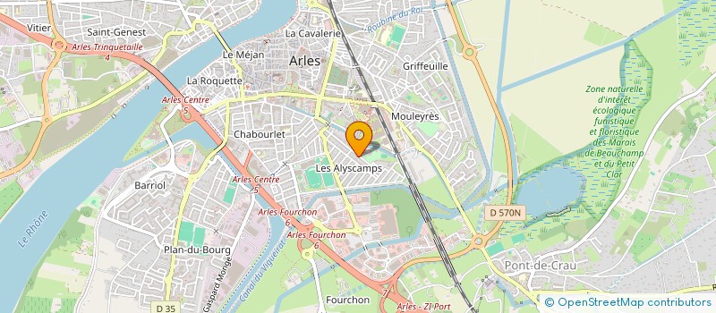 localisation de l'entreprise MADAME LAURA DANIEL  ARLES