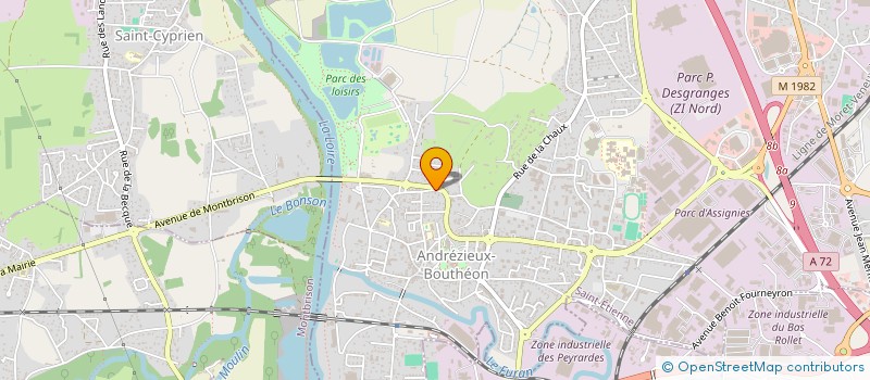 localisation de l'entreprise MADAME LAURA DARNON  ANDREZIEUX-BOUTHEON