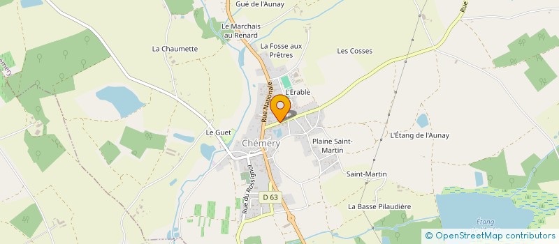 localisation de l'entreprise MADAME LAURA DAVID à CHEMERY