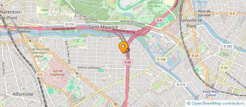 localisation de l'entreprise MADAME LAURA DE GORIAINOFF  MAISONS-ALFORT