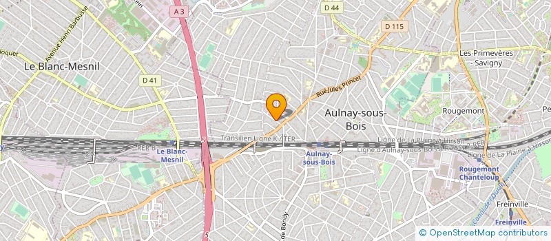 localisation de l'entreprise MADAME LAURA DEFILIQUIER à AULNAY-SOUS-BOIS