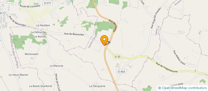 localisation de l'entreprise MADAME LAURA DEFREVAL  SAINTE-CECILE