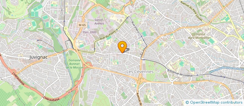 localisation de l'entreprise MADAME LAURA DEGUERNEL à MONTPELLIER
