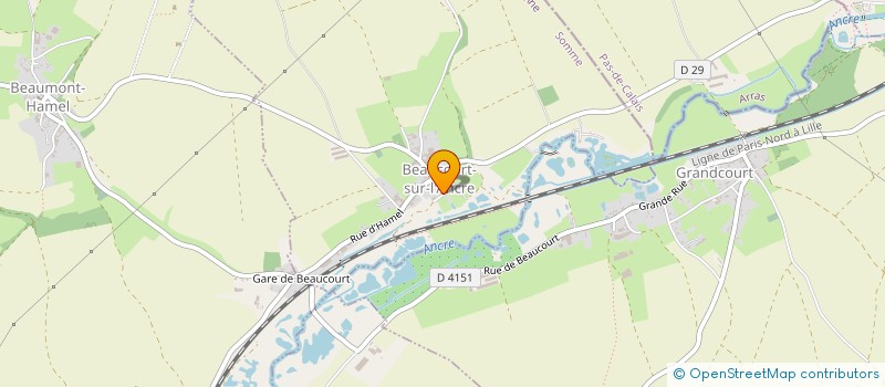 localisation de l'entreprise MADAME LAURA DELAVAL  BEAUCOURT-SUR-L'ANCRE