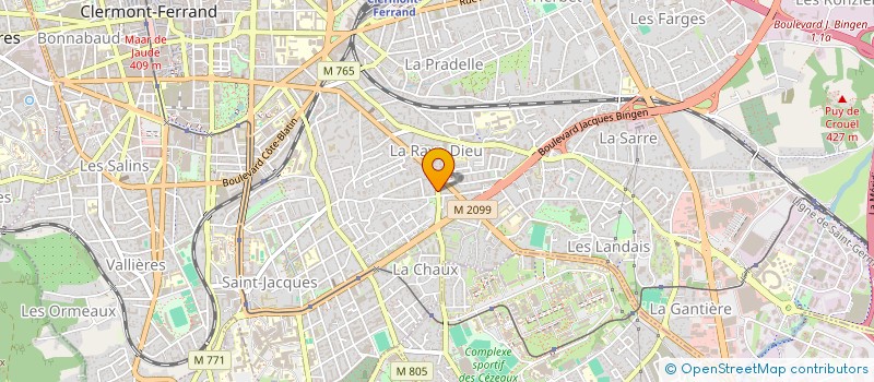 localisation de l'entreprise MADAME LAURA DELLAC  CLERMONT-FERRAND