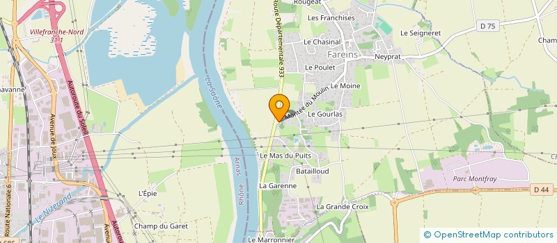 localisation de l'entreprise MADAME LAURA DELLINGER  FAREINS