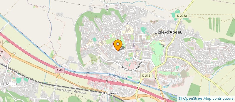 localisation de l'entreprise MADAME LAURA DELMAS  L'ISLE-D'ABEAU