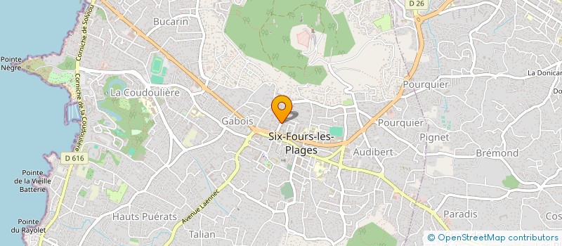 localisation de l'entreprise MADAME LAURA DENIAU à SIX-FOURS-LES-PLAGES