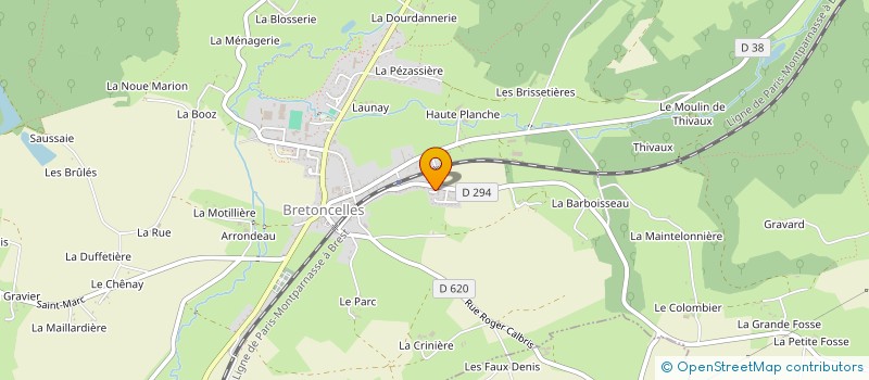 localisation de l'entreprise MADAME LAURA DEPRET à BRETONCELLES