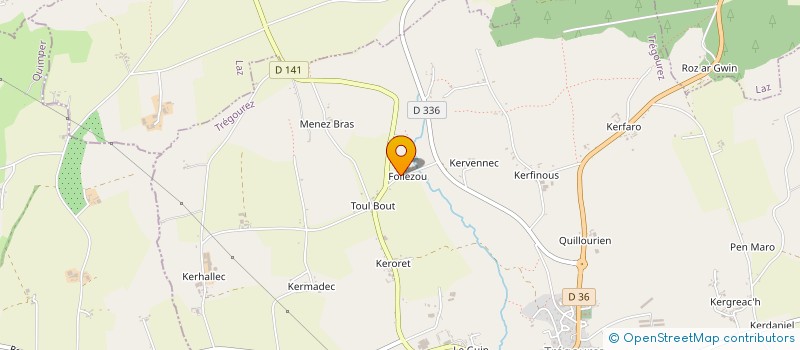 localisation de l'entreprise MADAME LAURA DERRIEN  TREGOUREZ