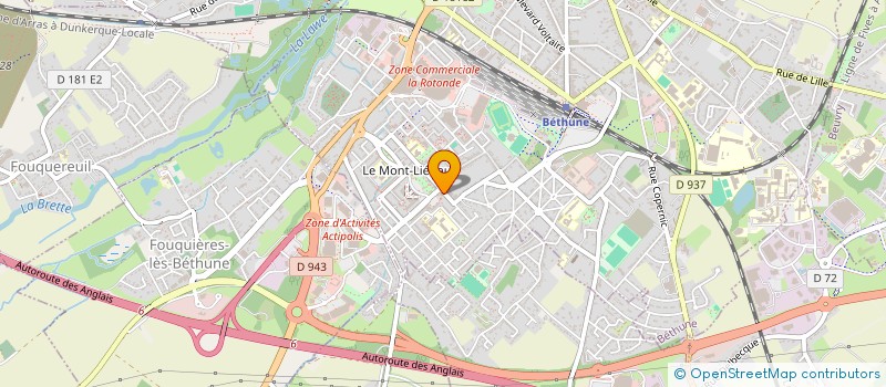 localisation de l'entreprise MADAME LAURA DESMARETZ  BETHUNE