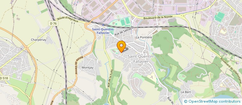 localisation de l'entreprise MADAME LAURA DEVAL à SAINT-QUENTIN-FALLAVIER
