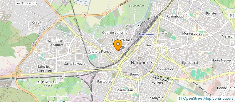 localisation de l'entreprise MADAME LAURA DIEUZERE à NARBONNE