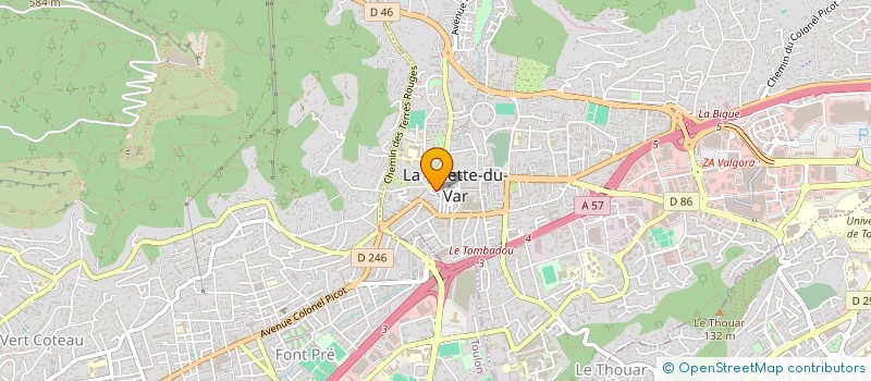 localisation de l'entreprise MADAME LAURA DIR à LA VALETTE-DU-VAR