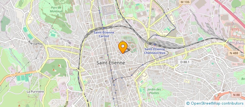 localisation de l'entreprise MADAME LAURA DIXON  SAINT-ETIENNE