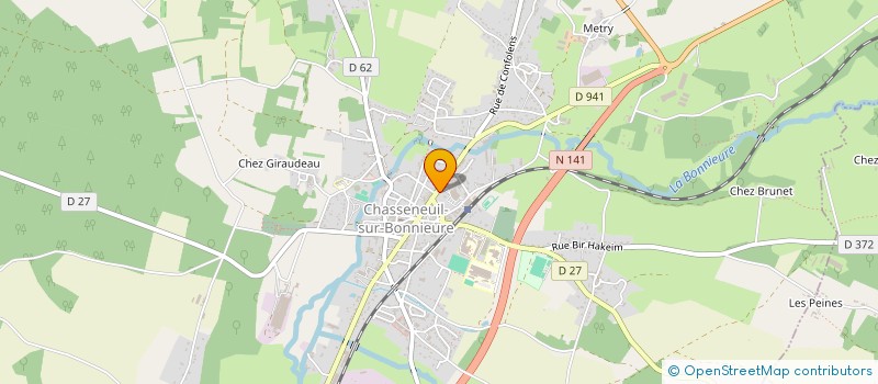 localisation de l'entreprise MADAME LAURA DJELLABI à CHASSENEUIL-SUR-BONNIEURE