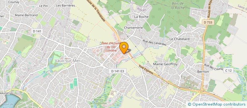 localisation de l'entreprise MADAME LAURA DODIER  VAUX-SUR-MER