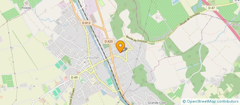 localisation de l'entreprise MADAME LAURA DOMAGALA  GRISOLLES