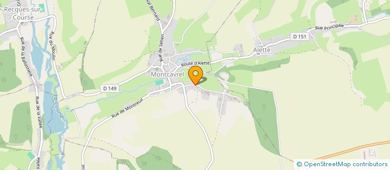 localisation de l'entreprise MADAME LAURA DRAOUI  MONTCAVREL