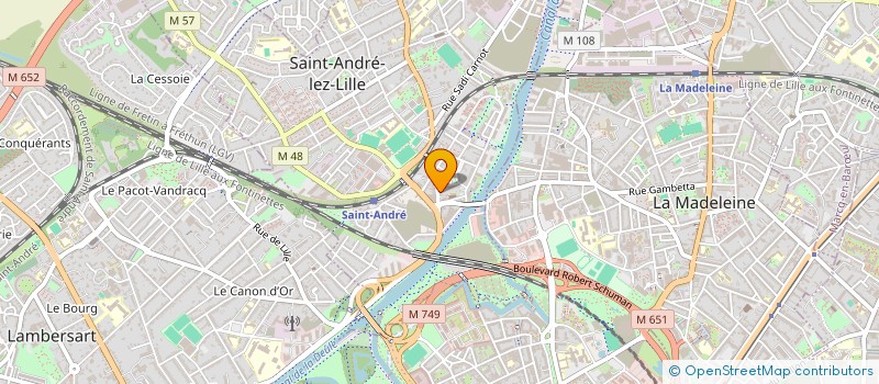 localisation de l'entreprise MADAME LAURA DROLEZ  SAINT-ANDRE-LEZ-LILLE