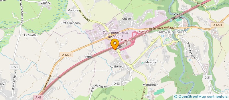 localisation de l'entreprise MADAME LAURA DUARD  ALBY-SUR-CHERAN